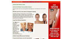 Desktop Screenshot of lifecellcreams.com